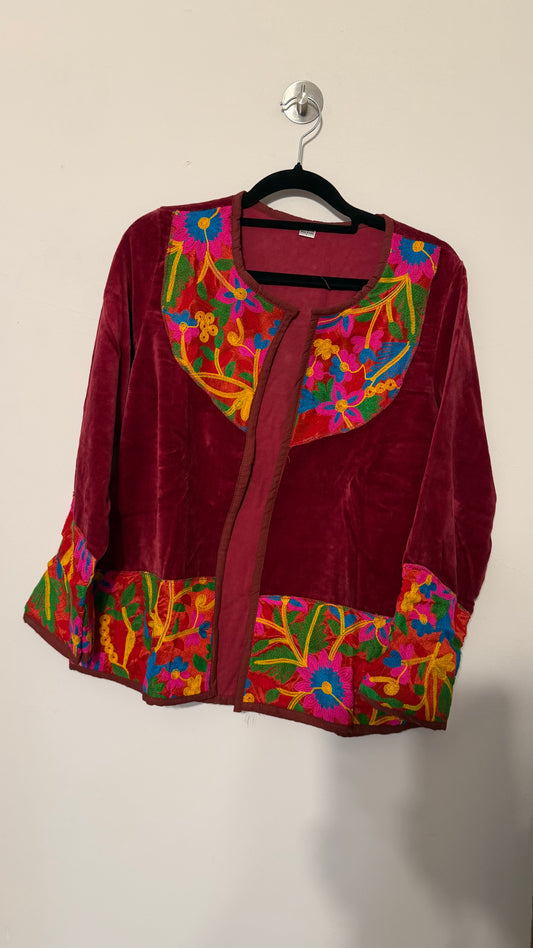 Chaqueta Jaipur Velvet - Rojo 11