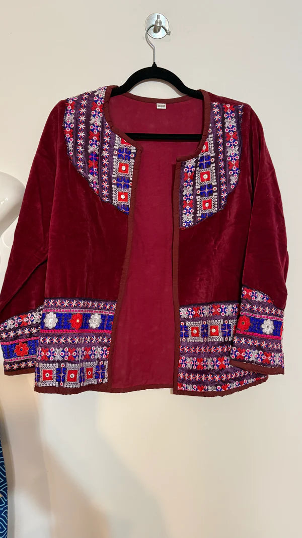 Chaqueta Jaipur Velvet - Rojo 1