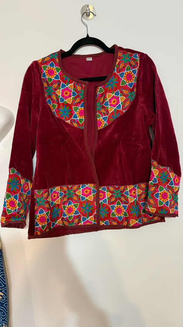 Chaqueta Jaipur Velvet - Rojo 2