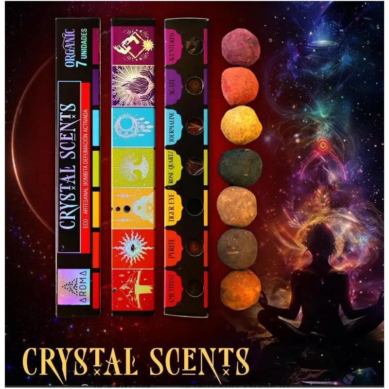 Bombas Sahumadoras Crystal Scents – Pack x7
