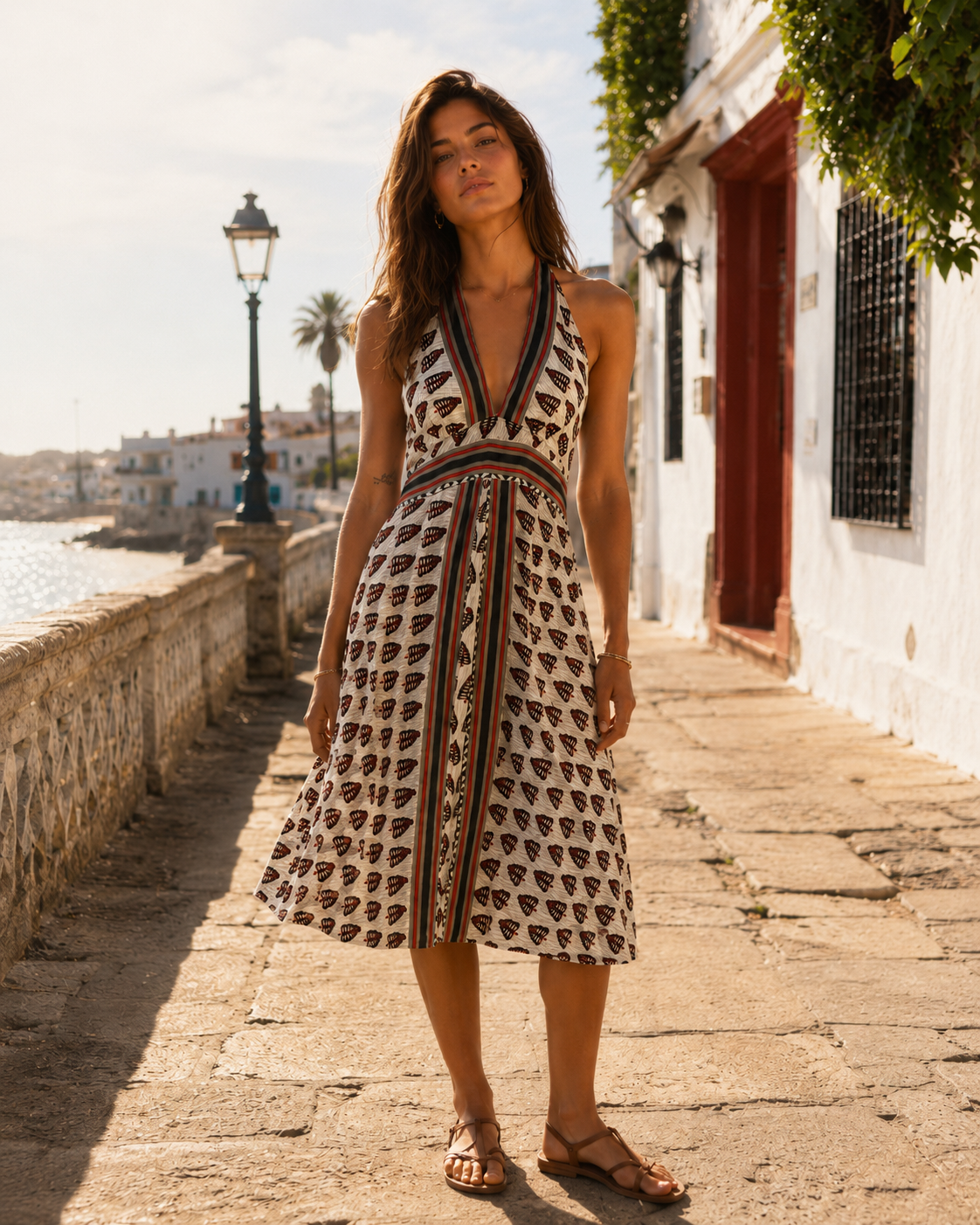 Vestido Diya - Marfil Terracota