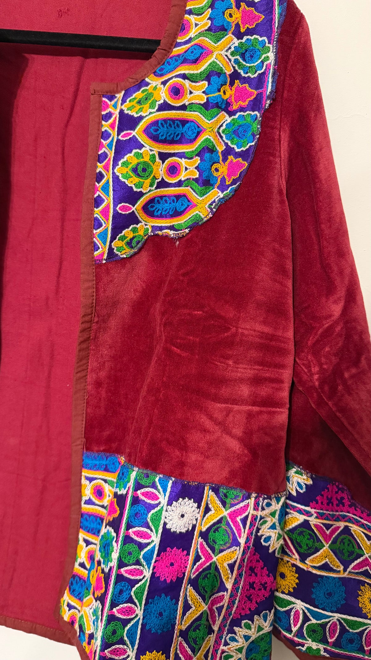 Chaqueta Jaipur Velvet - Rojo 5