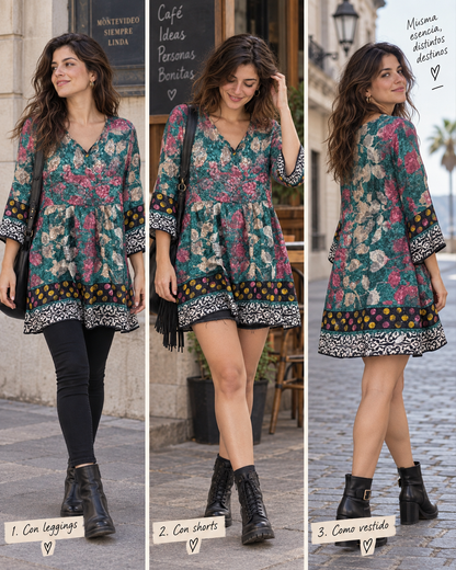 Bright Kurti – Esmeralda Floral