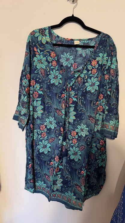Vestido Kiran – Azul Petróleo