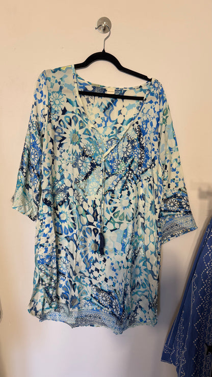 Vestido Kiran – Azul Mediterráneo