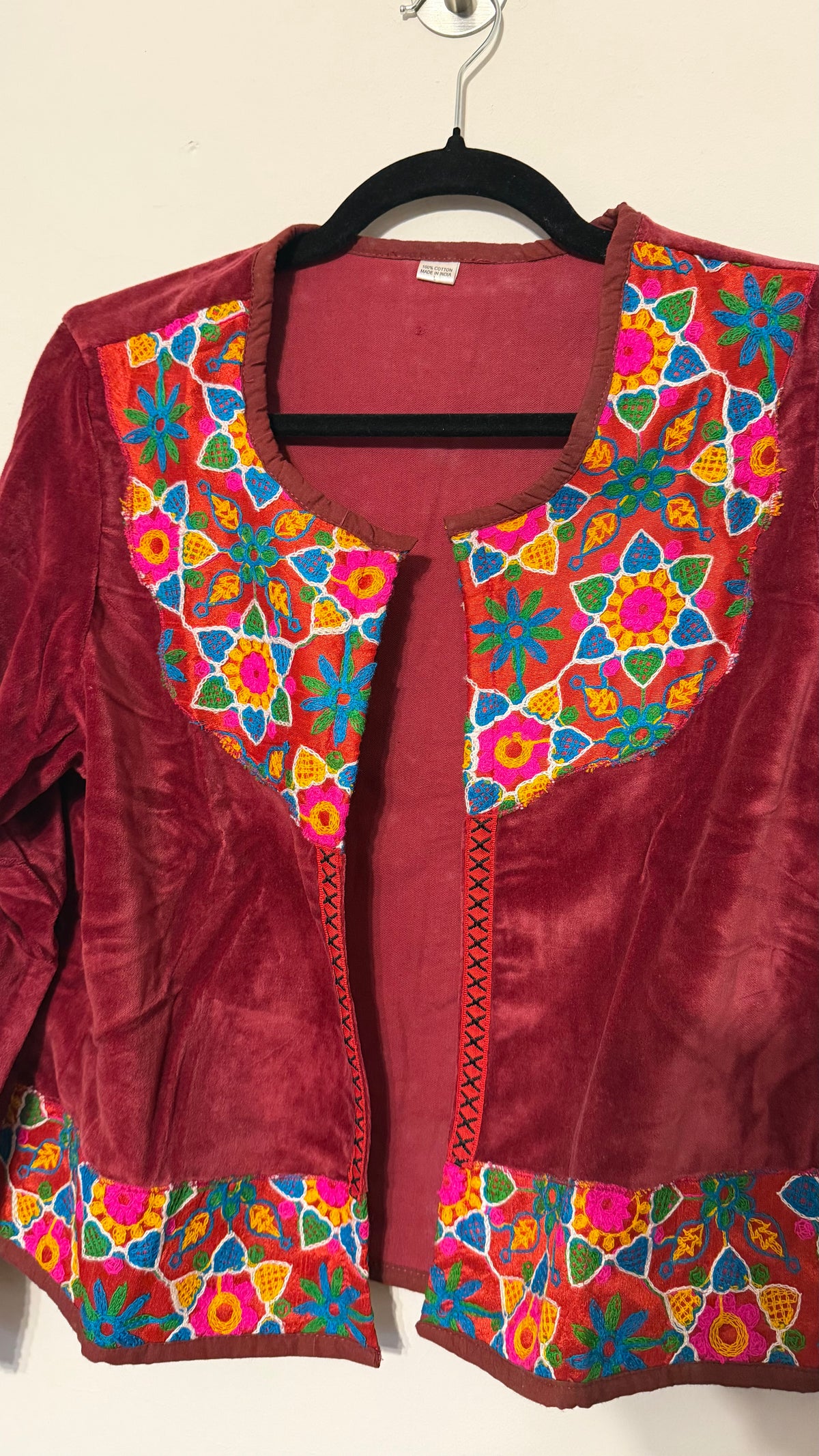 Chaqueta Jaipur Velvet - Rojo 7