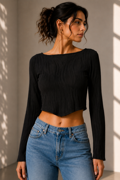 Top Elina - Negro