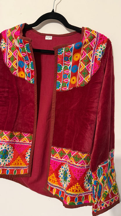 Chaqueta Jaipur Velvet - Rojo 8
