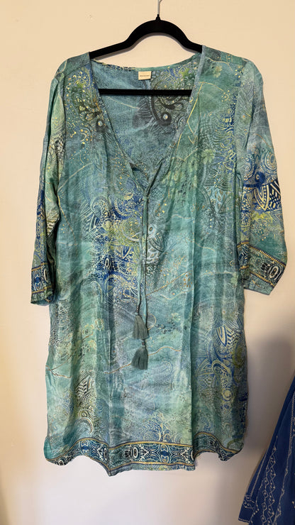 Vestido Kiran – Turquesa Vintage