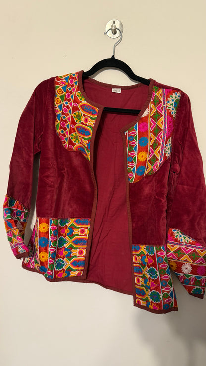 Chaqueta Jaipur Velvet - Rojo 9