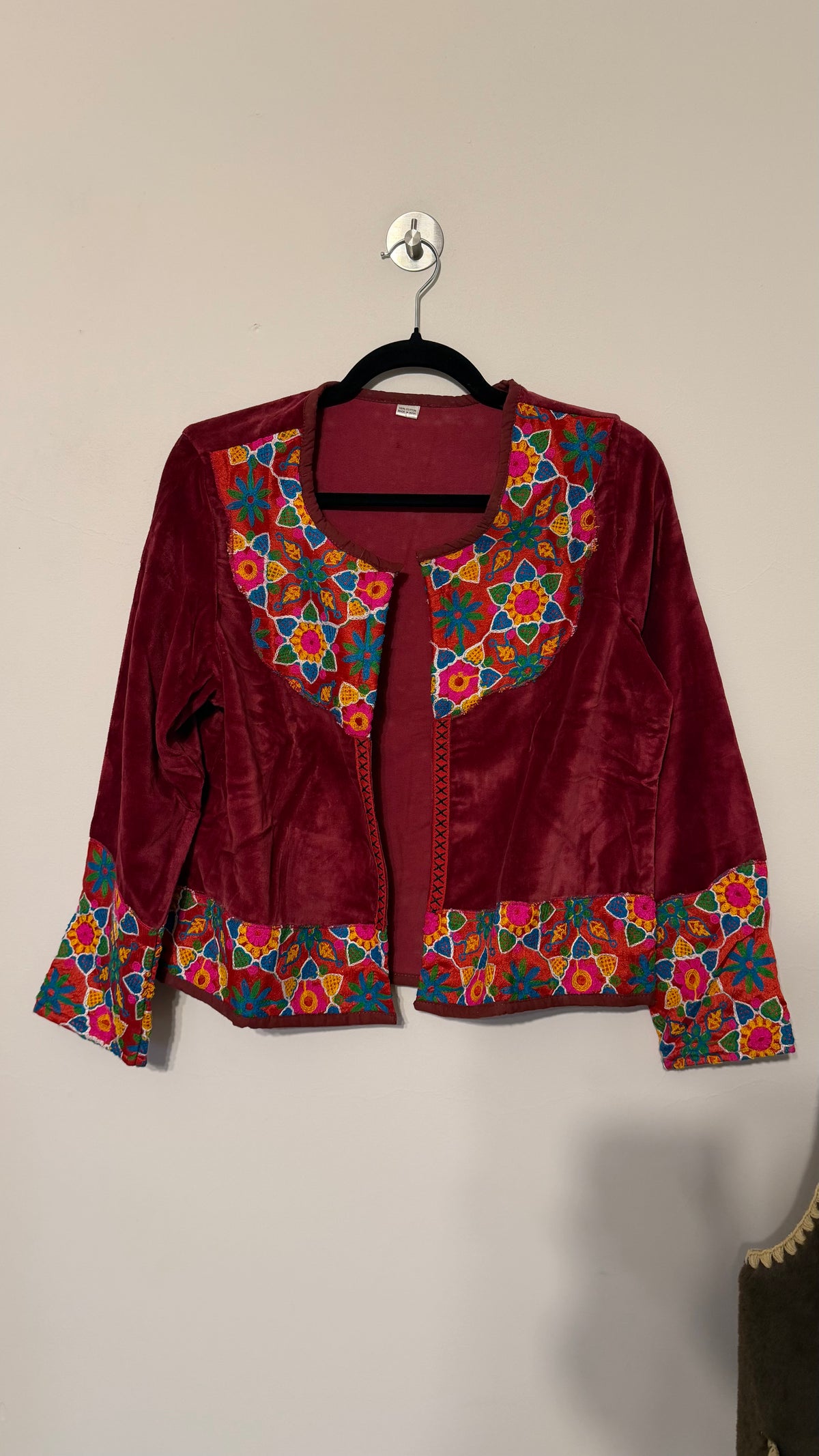 Chaqueta Jaipur Velvet - Rojo 7
