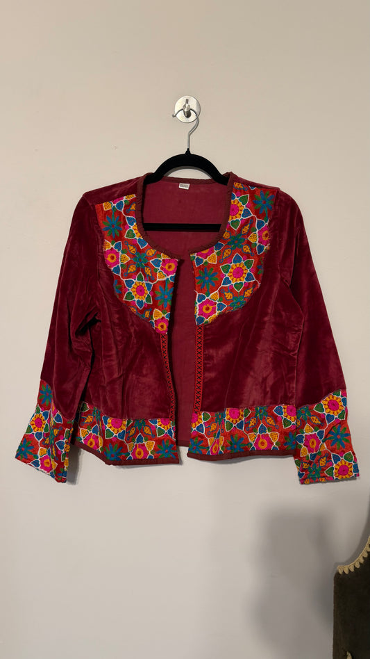 Chaqueta Jaipur Velvet - Rojo 7