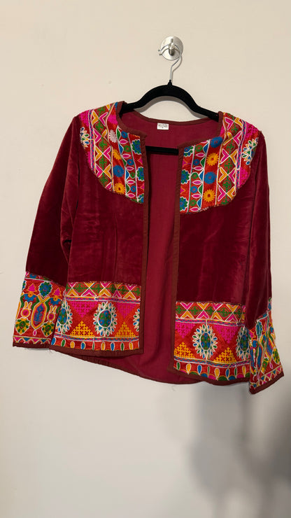 Chaqueta Jaipur Velvet - Rojo 8