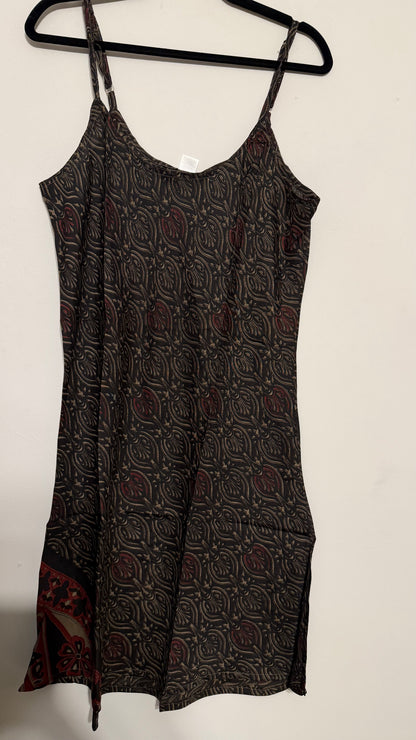 Vestido Saral | Negro Terracota