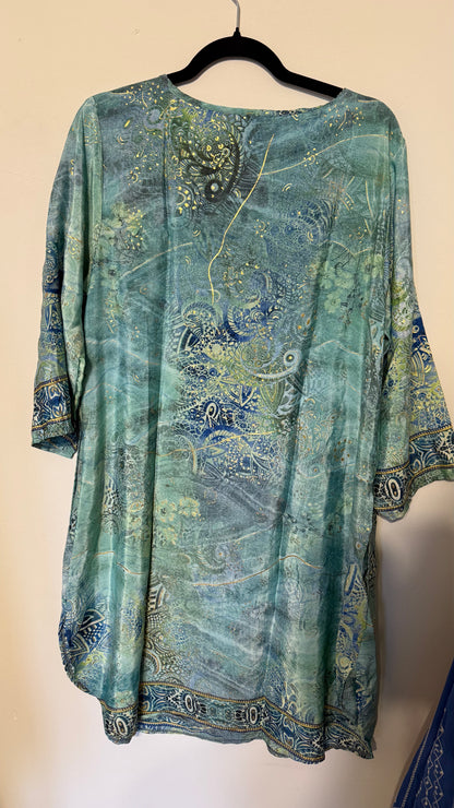Vestido Kiran – Turquesa Vintage