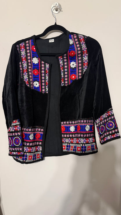 Chaqueta Jaipur Velvet - Negro 10