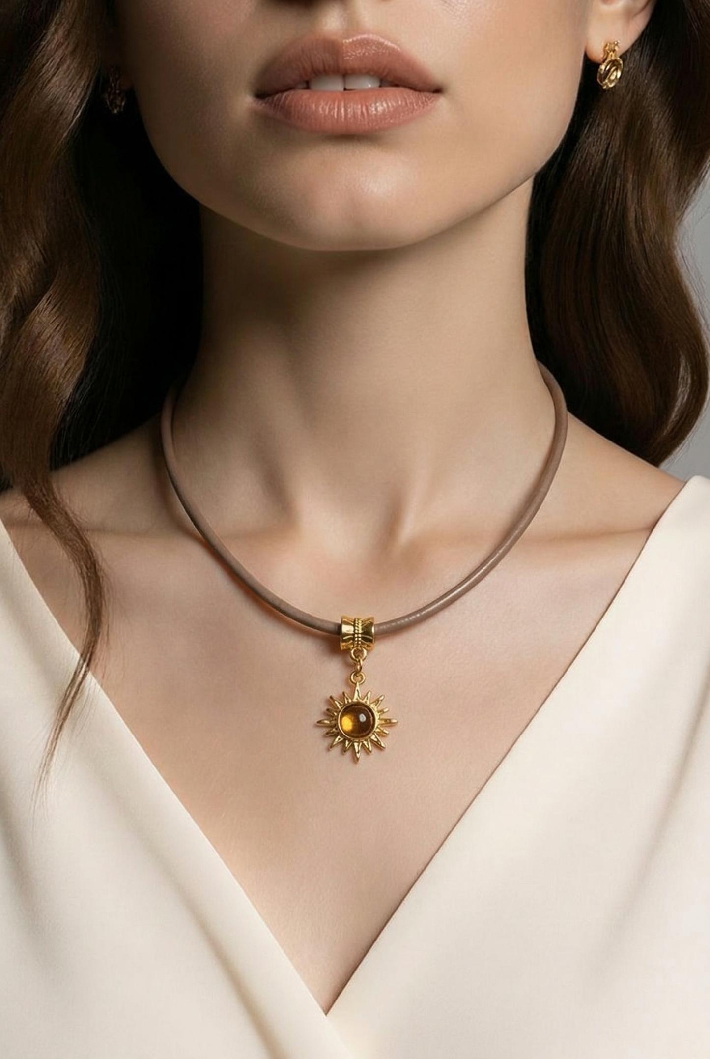 Collar Surya – Energía dorada