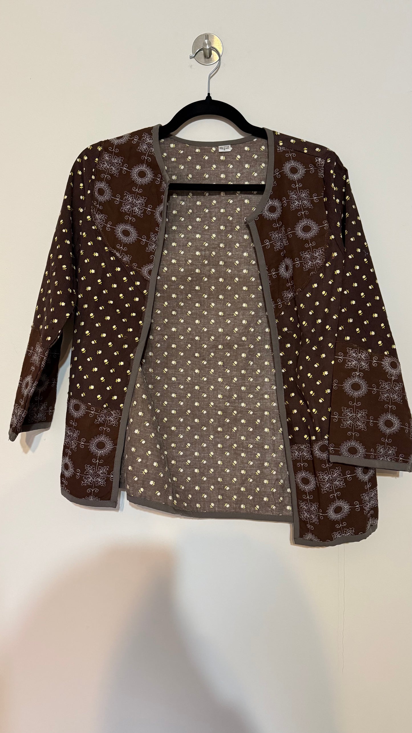 Chaqueta Nayla - Marron Flores 1