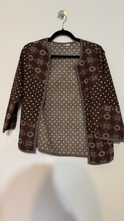 Chaqueta Nayla - Marron Flores 1