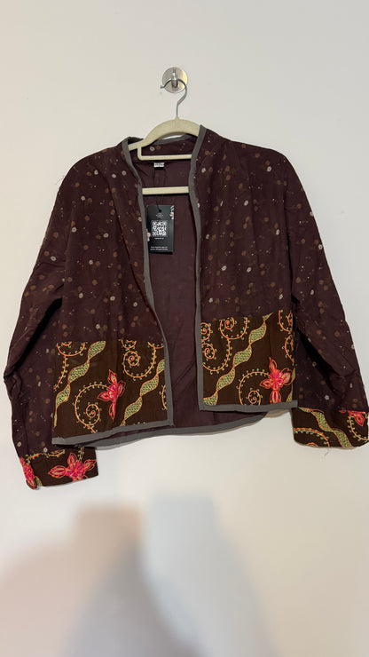 Chaqueta Nayla - Marron Flores 4
