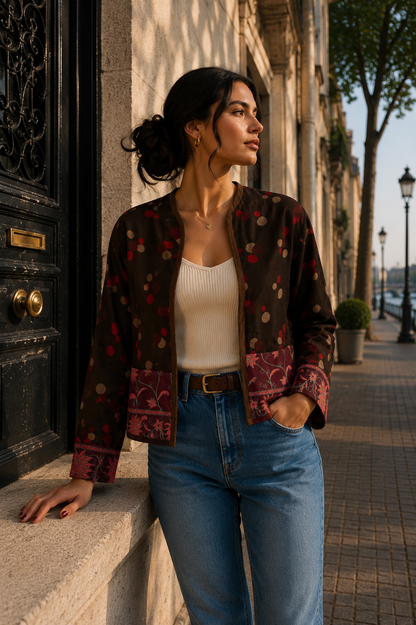 Chaqueta Nayla - Marron Lunares 1