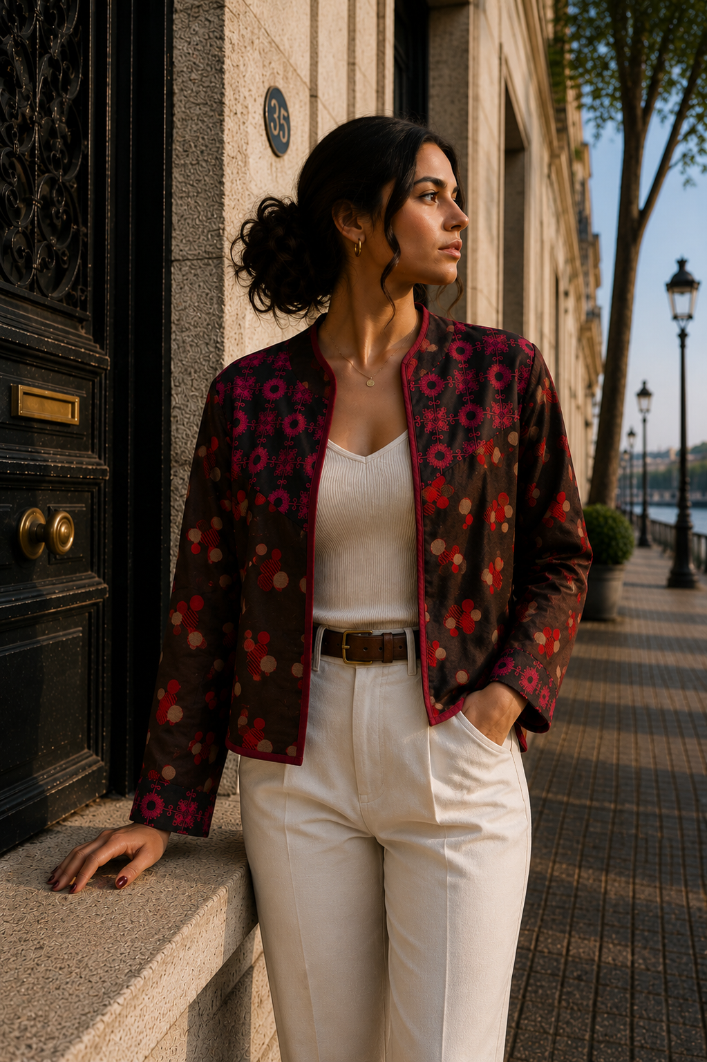 Chaqueta Nayla - Marron Lunares 2