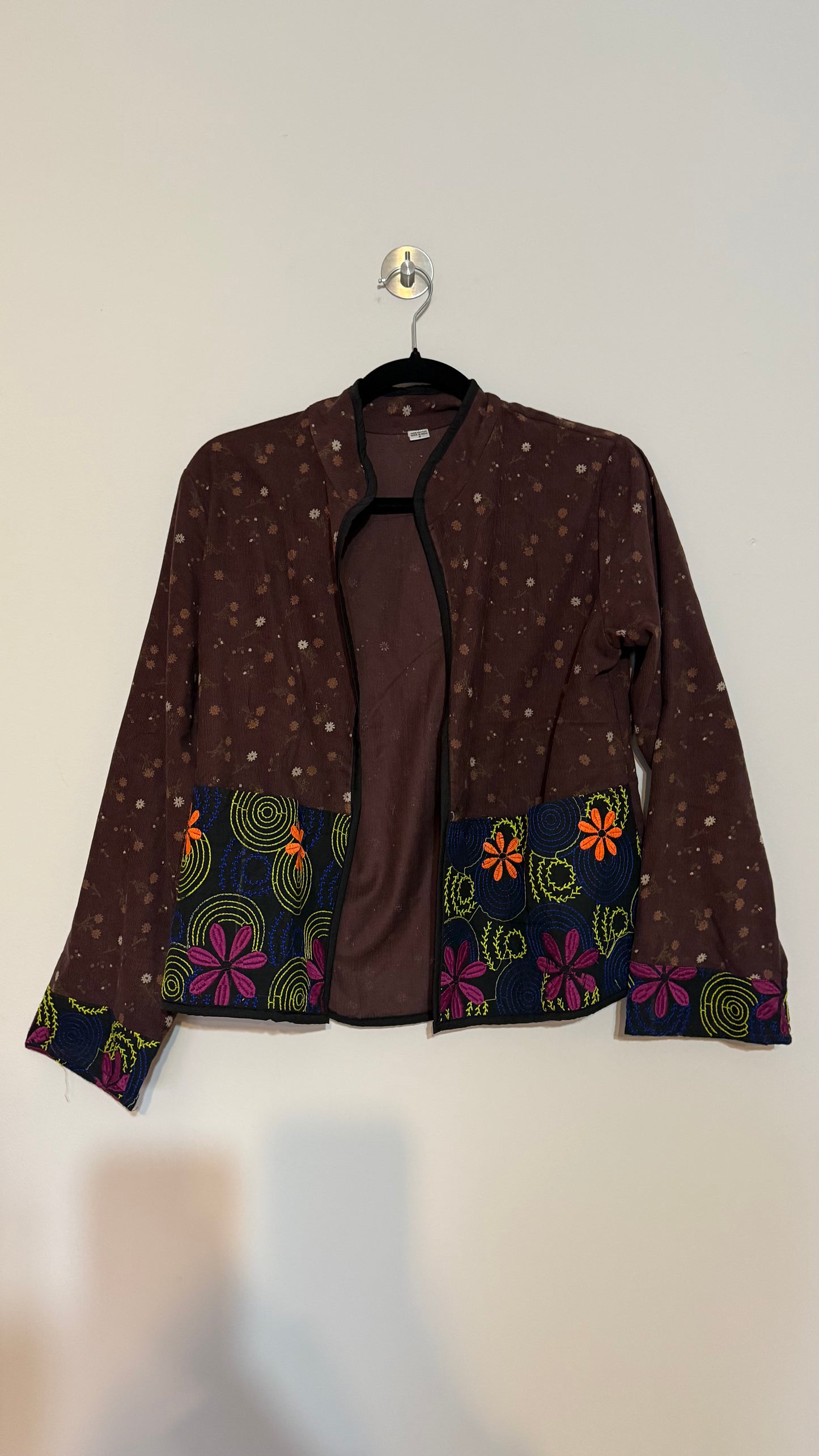 Chaqueta Nayla - Marron Flores 2