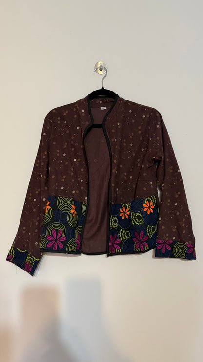 Chaqueta Nayla - Marron Flores 2