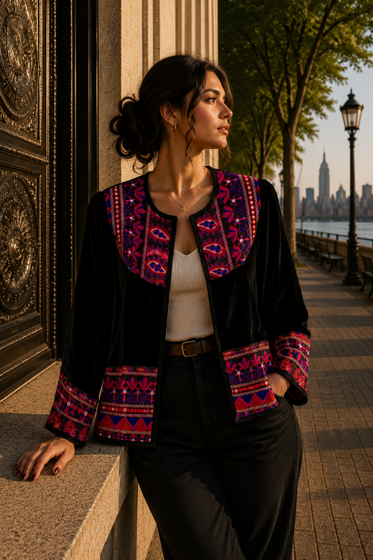 Chaqueta Jaipur Velvet - Negro 2