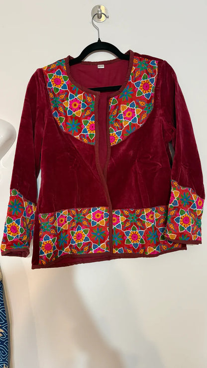 Chaqueta Jaipur Velvet - Rojo 2