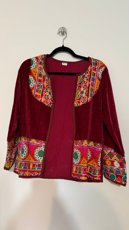 Chaqueta Jaipur Velvet - Rojo 3