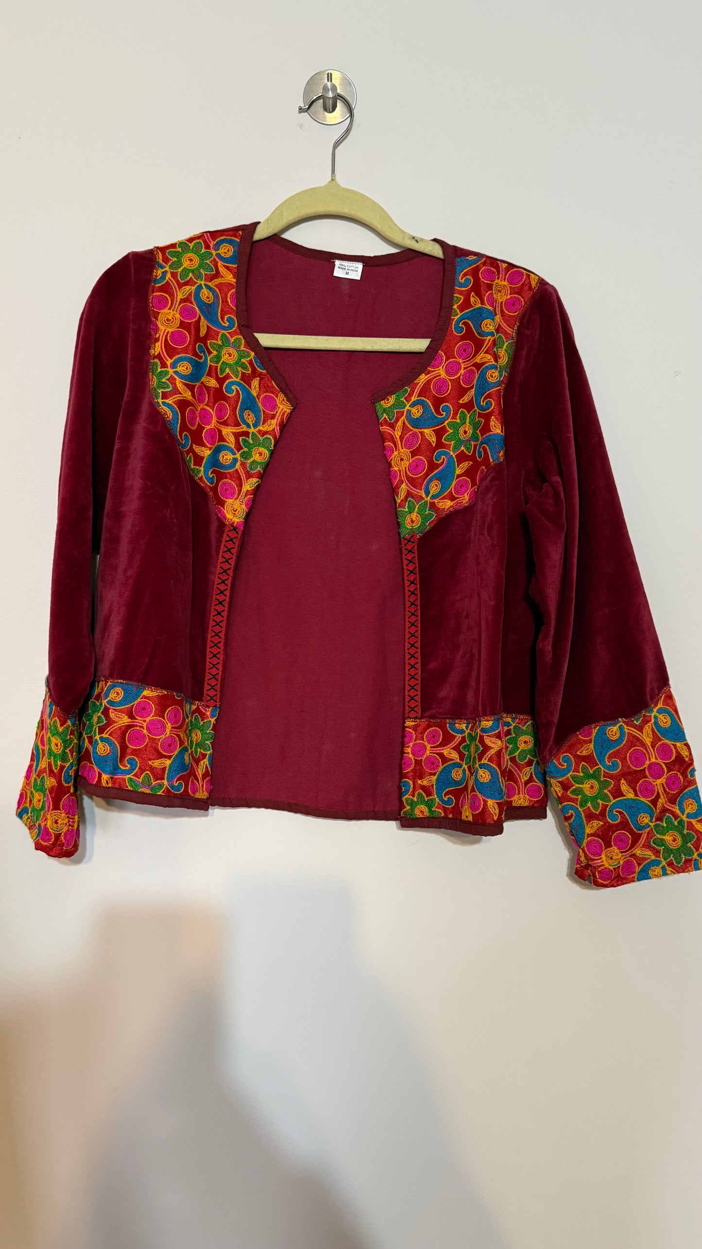 Chaqueta Jaipur Velvet - Rojo 4