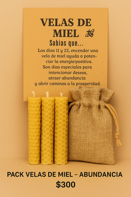 Pack Velas de Miel – Abundancia