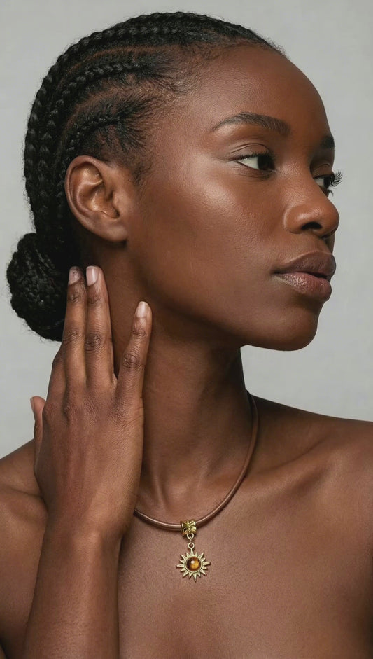 Collar Surya – Energía dorada
