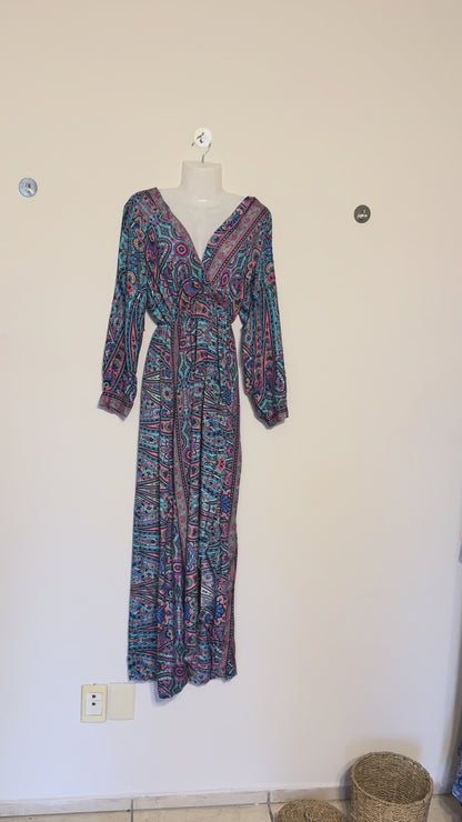 Vestido Zahara – Índigo Floral
